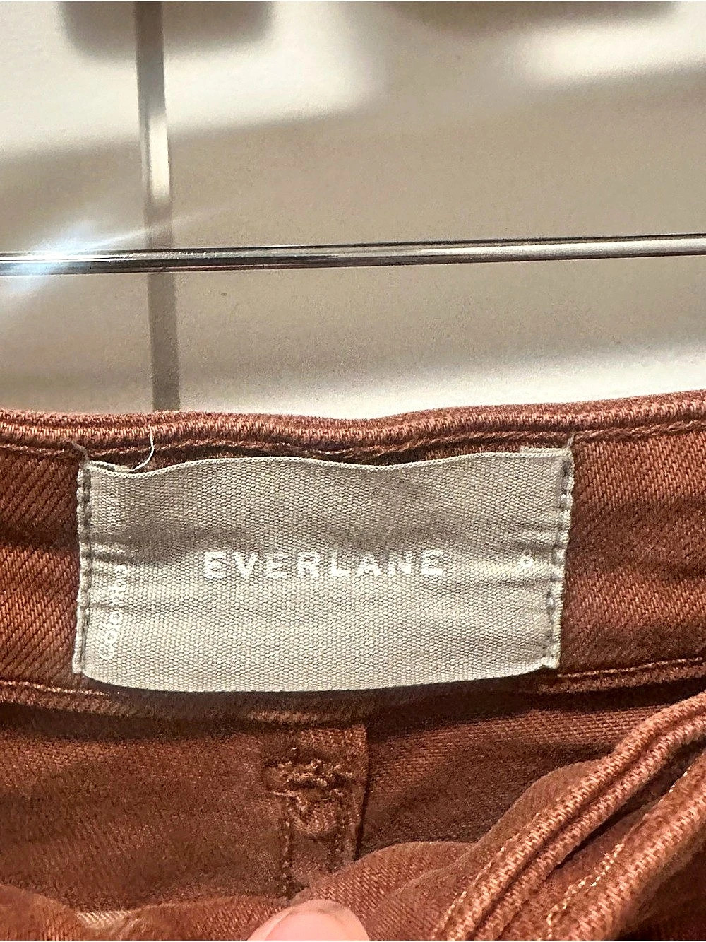 Everlane Straight-Leg Crop Pants in Burnt Orange - Picture 3 of 3